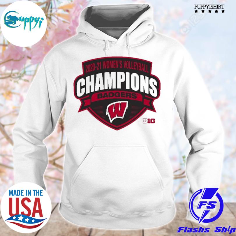 Wisconsin badgers 202021 big ten women's volleyball conference champions  shirt, hoodie, sweater and long sleeve