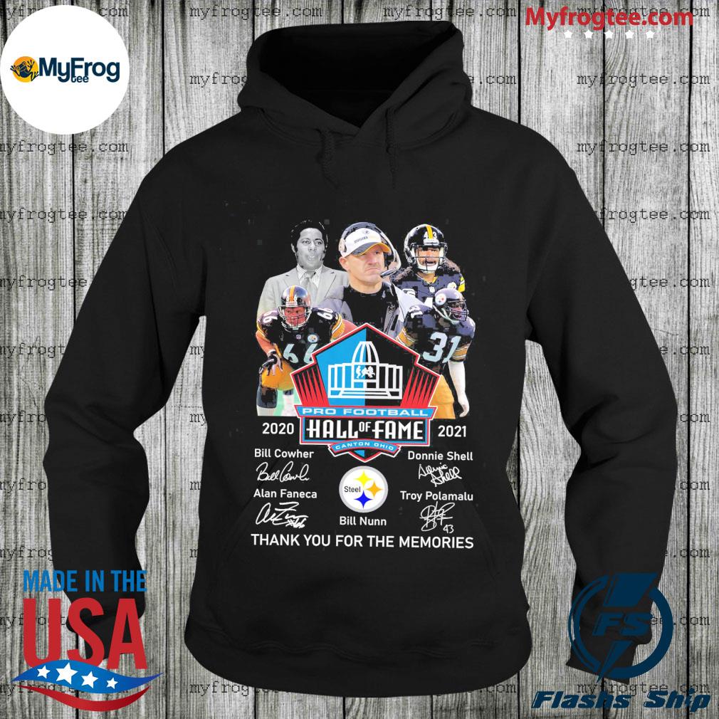 Pittsburgh Steelers pro football hall of fame thank you for the memories  signatures t-shirt, hoodie, sweater, long sleeve and tank top