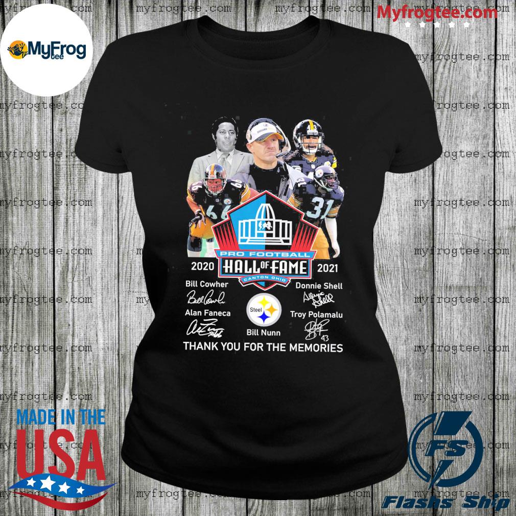 Pittsburgh Steelers pro football hall of fame thank you for the memories  signatures t-shirt, hoodie, sweater, long sleeve and tank top