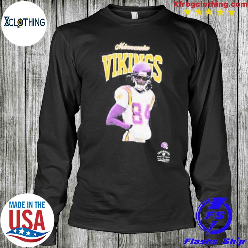 Randy moss Minnesota vikings mitchell and ness black sideline legacy men's  T-shirt, hoodie, sweater, long sleeve and tank top