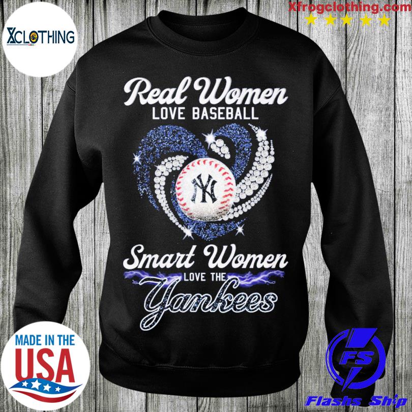 Real Women Love Baseball Smart Women Love The Yankees T Shirt - Growkoc