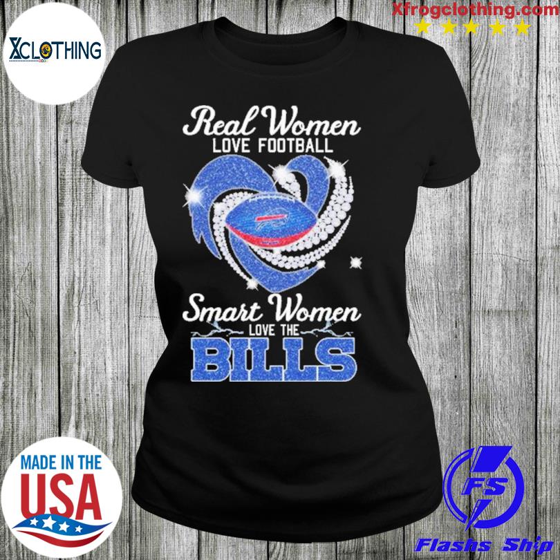 Real women love football smart women love the Bills heart logo shirt, hoodie,  sweater, long sleeve and tank top