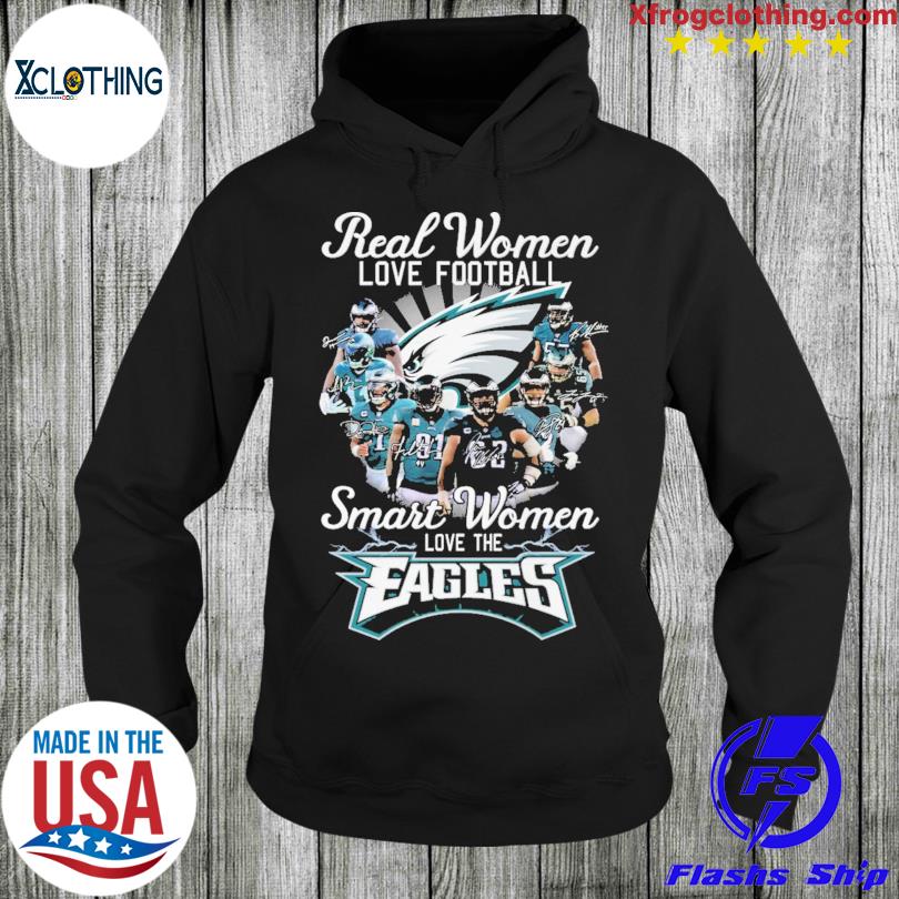 : Real Women Love Football Smart Women Love The Eagles Fan Woman  T Shirt M Forest Green : Clothing, Shoes & Jewelry