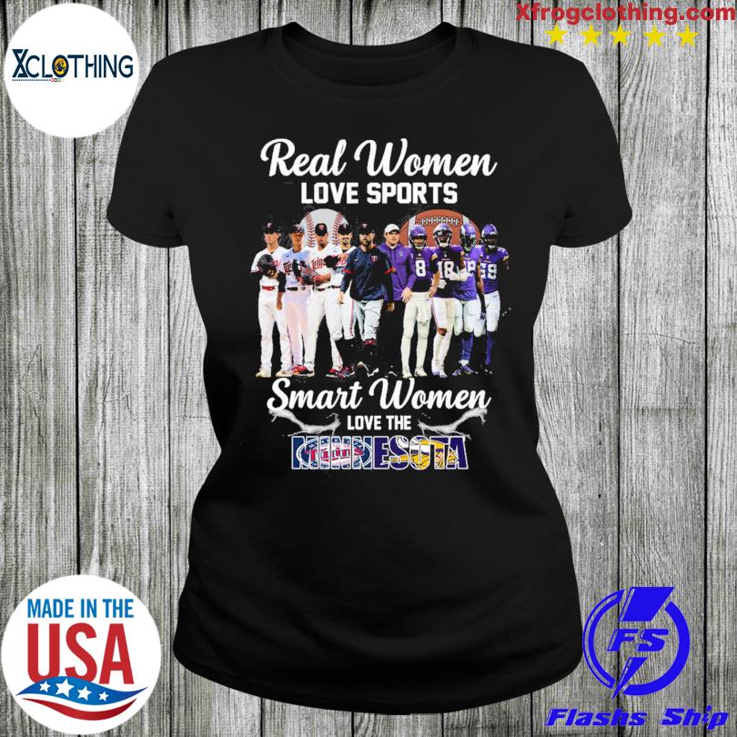 Smart Women Love The Minnesota Vikings T Shirt -  Worldwide  Shipping