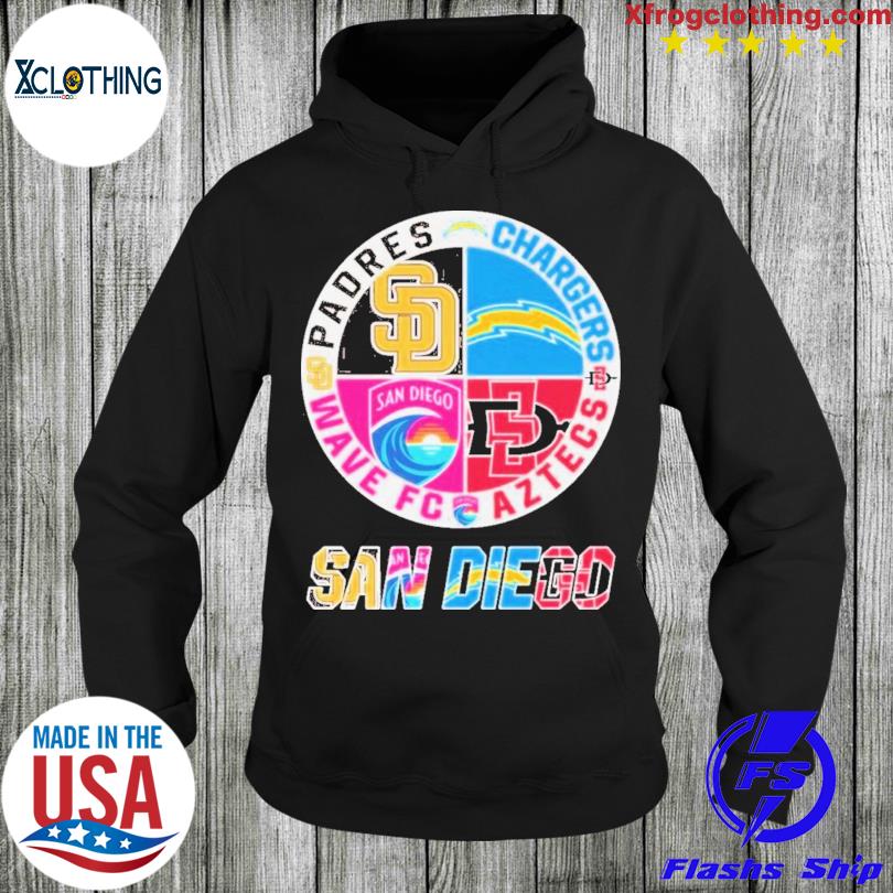 Official san Diego Padres Wave FC And Aztecs Shirt, hoodie, sweater, long  sleeve and tank top