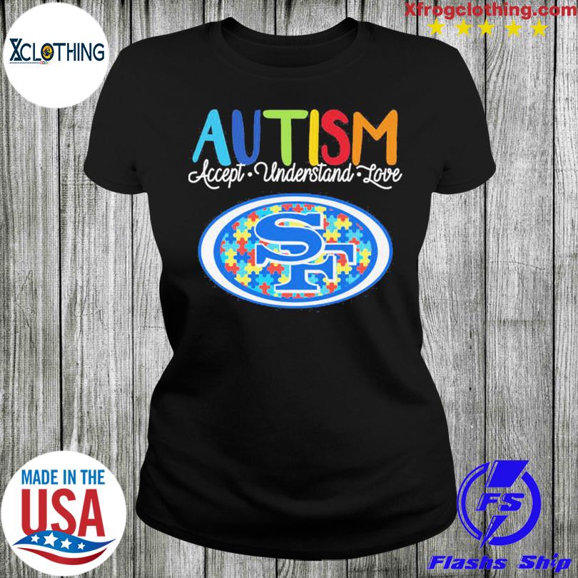 San Francisco 49ers NFL Special Autism Awareness Design Hoodie T