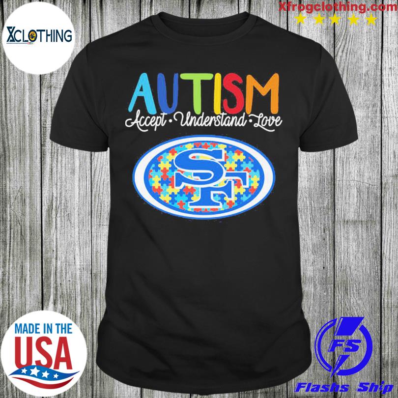 San Francisco 49ers NFL Special Autism Awareness Design Hoodie T