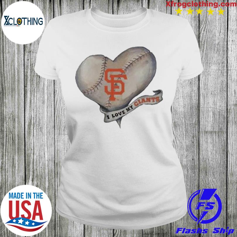 Official San francisco giants baseball heart banner T-shirt, hoodie, tank  top, sweater and long sleeve t-shirt