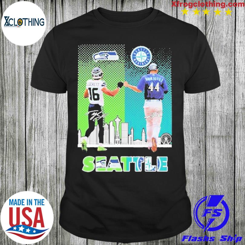 Official Seattle Ken Griffey Jr and Steve Largent signatures shirt -  Limotees