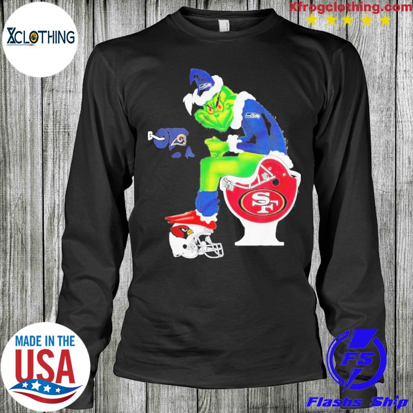 The Grinch Louisville Cardinals Sitting On Toilet Syracuse Orange Christmas  Shirt, hoodie, sweater, long sleeve and tank top