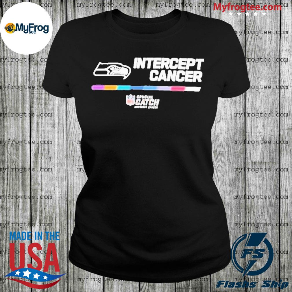 Seattle Seahawks Nfl Crucial Catch Intercept Cancer 2022 Shirt, hoodie,  sweater and long sleeve