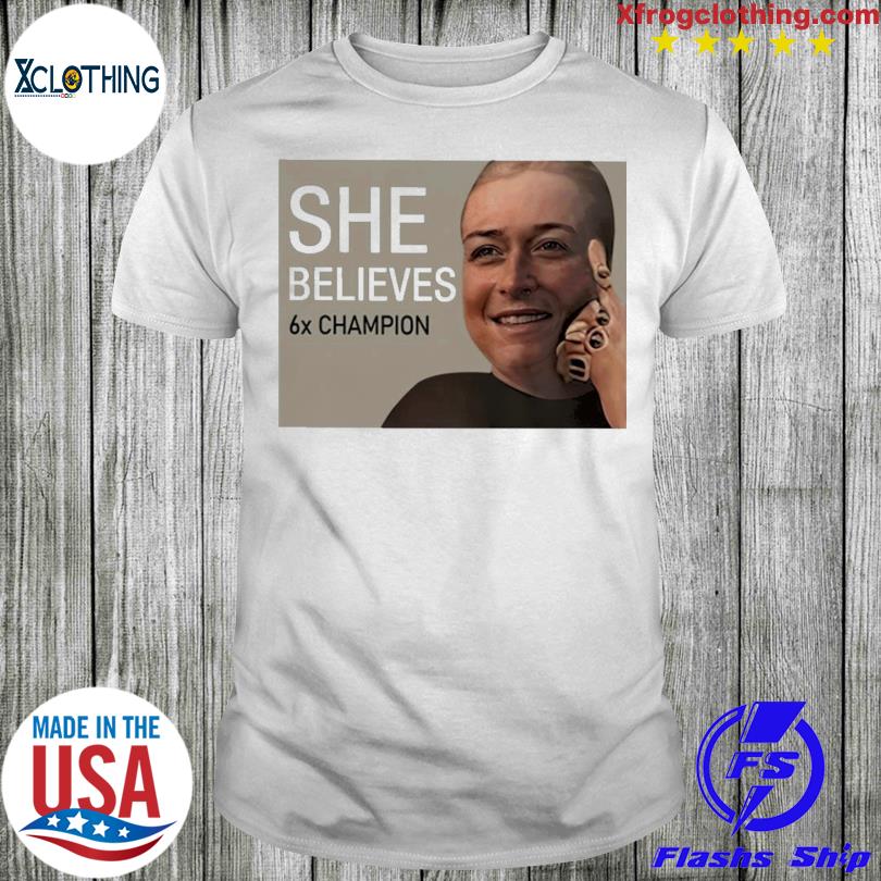 She Believes 6X Champion Hoodie U.S. Women’s National Soccer Shirt