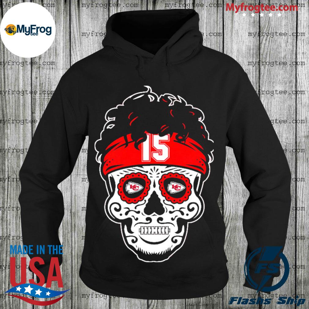 Patrick Mahomes Skull, Kansas Skull, Shirt, Sweatshirt, Hoodie