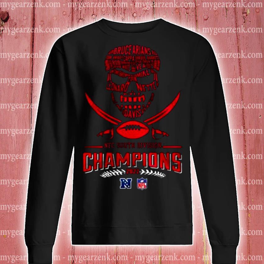 SKULL TAMPA BAY BUCCANEERS FOOTBALL TEAM 2022 NFC SOUTH DIVISION CHAMPIONS  SHIRT, hoodie, sweater, long sleeve and tank top