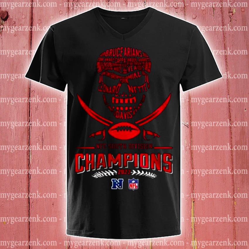 SKULL TAMPA BAY BUCCANEERS FOOTBALL TEAM 2022 NFC SOUTH DIVISION CHAMPIONS  SHIRT, hoodie, sweater, long sleeve and tank top