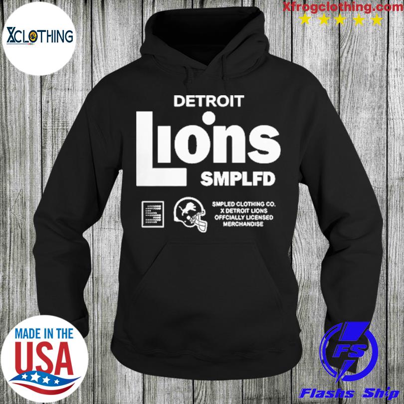 Men's Detroit Lions SMPLFD Blue Vintage Program 2022 Hoodie