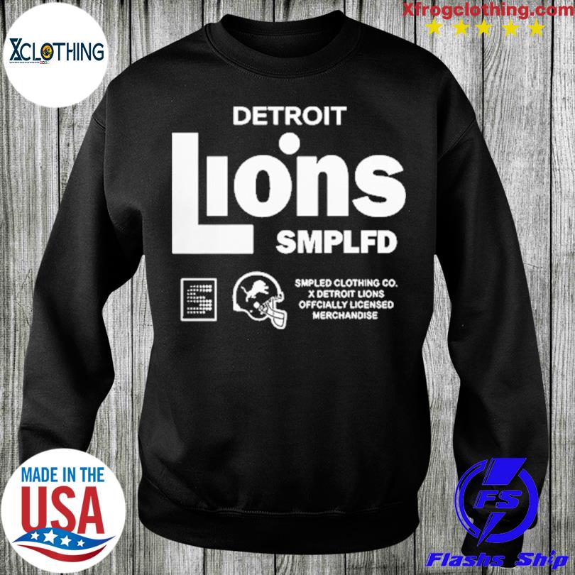 Men's Detroit Lions SMPLFD Blue Vintage Program 2022 Hoodie