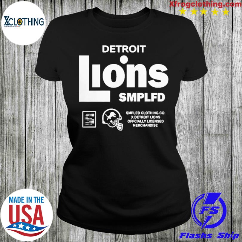 Men's SMPLFD Blue Detroit Lions Vintage Program T-Shirt