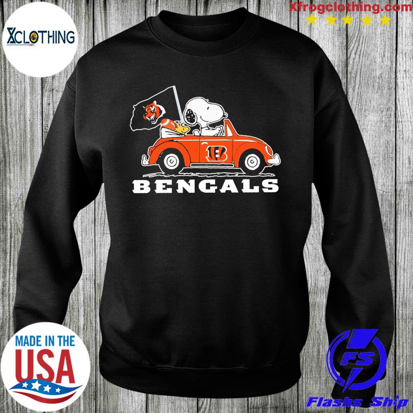 Snoopy And Woodstock Drive Car Bengals Football Shirt, hoodie, sweater,  long sleeve and tank top