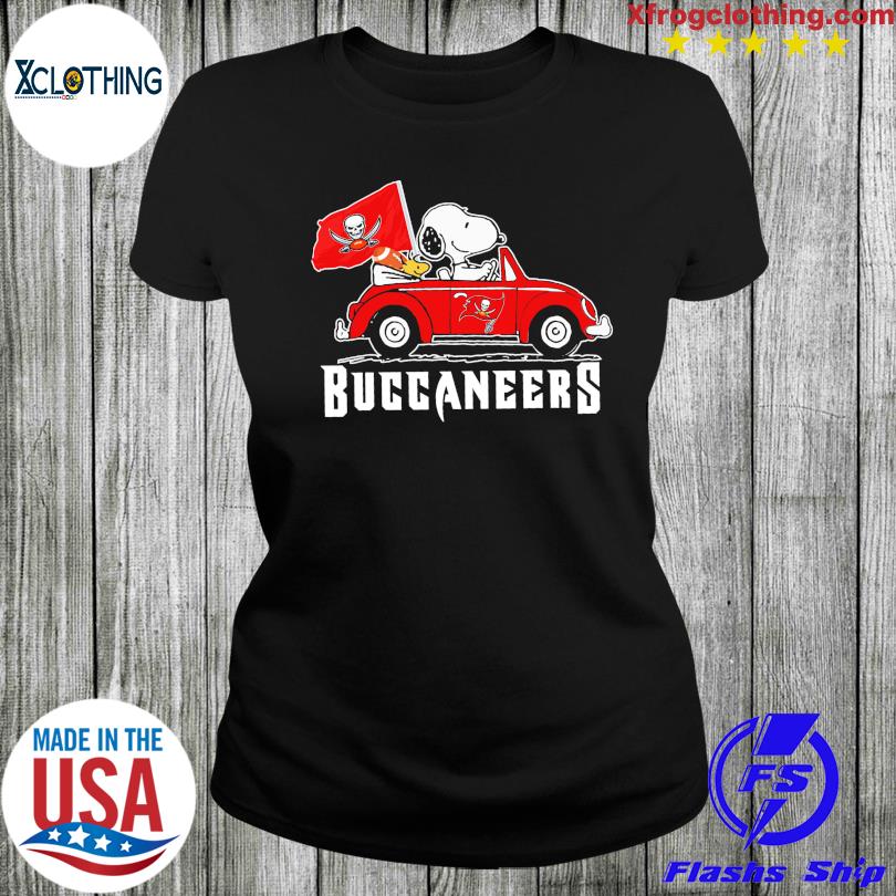 Snoopy and Woodstock drive Car Buccaneers football shirt, hoodie,  longsleeve, sweatshirt, v-neck tee