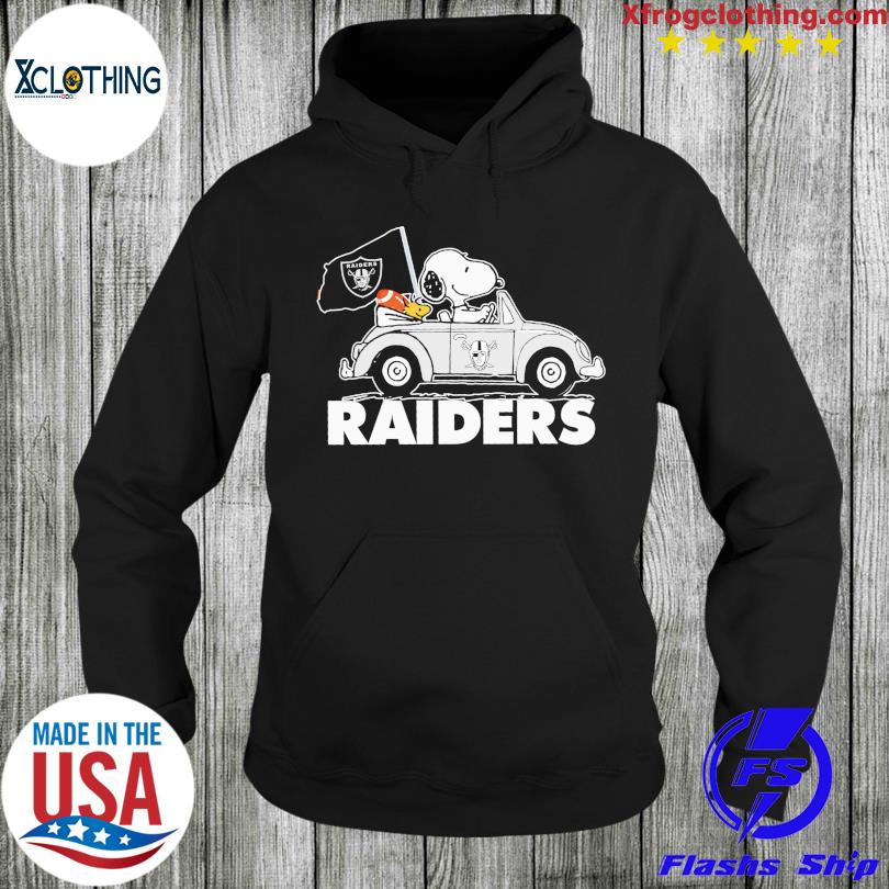 Snoopy and Woodstock drive Car Raiders football shirt, hoodie, sweater and  long sleeve