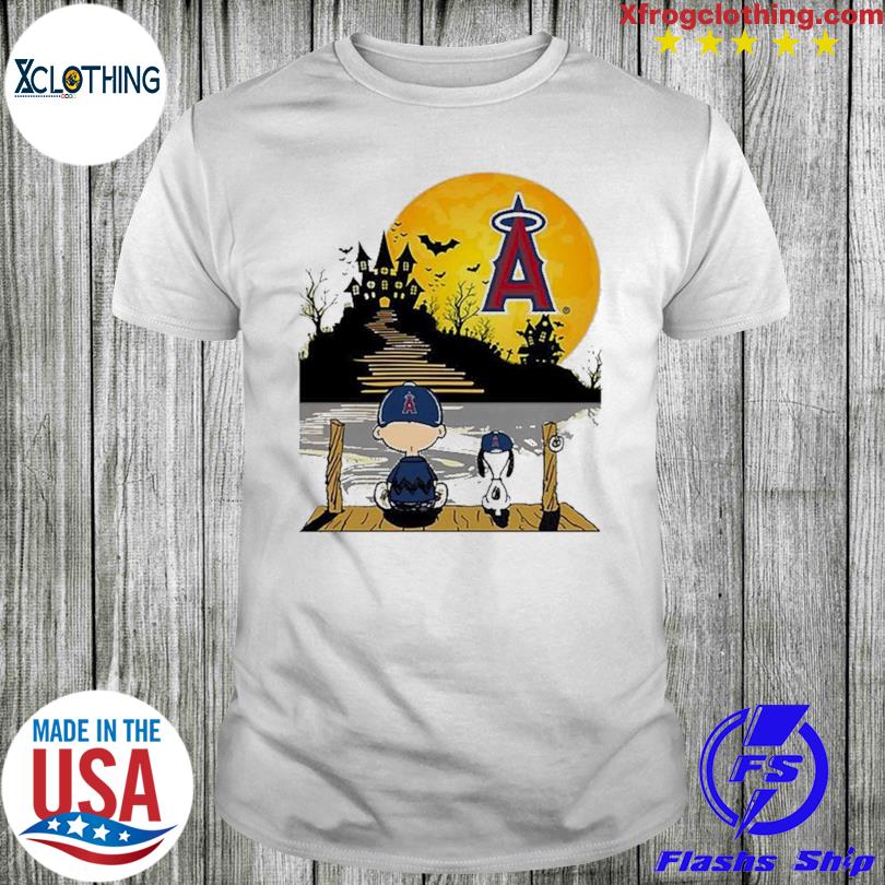 Mlb Los Angeles Angels Charlie Brown Snoopy Los Angeles Angels T