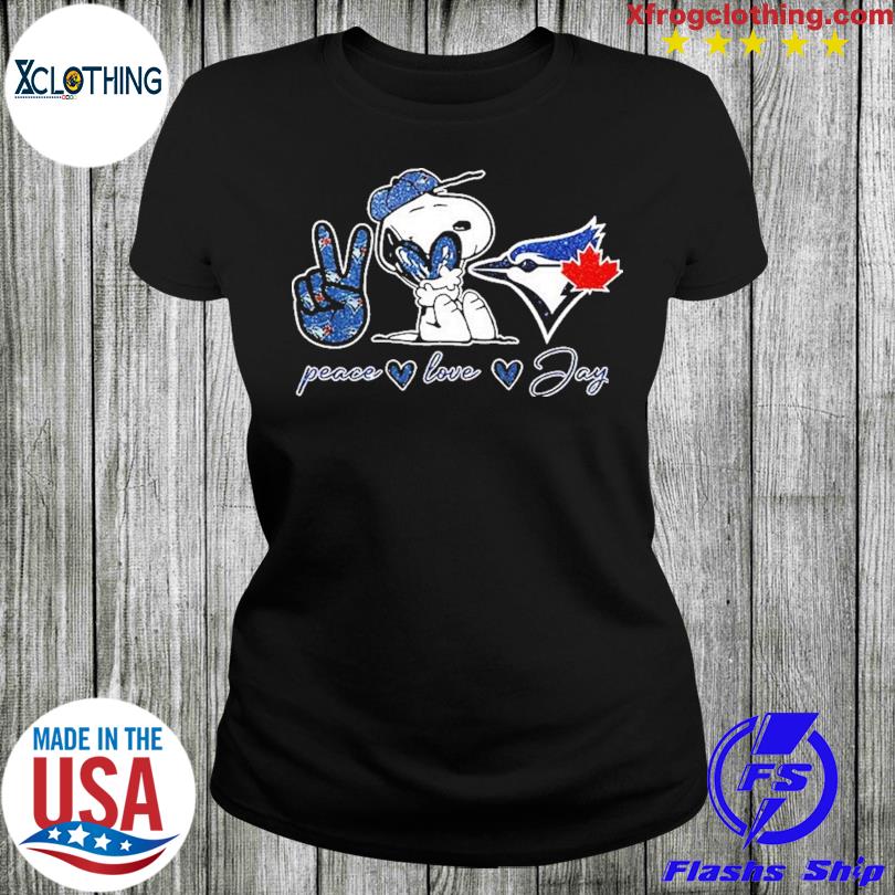 Snoopy peace love Toronto Blue Jays shirt, hoodie, longsleeve, sweatshirt,  v-neck tee