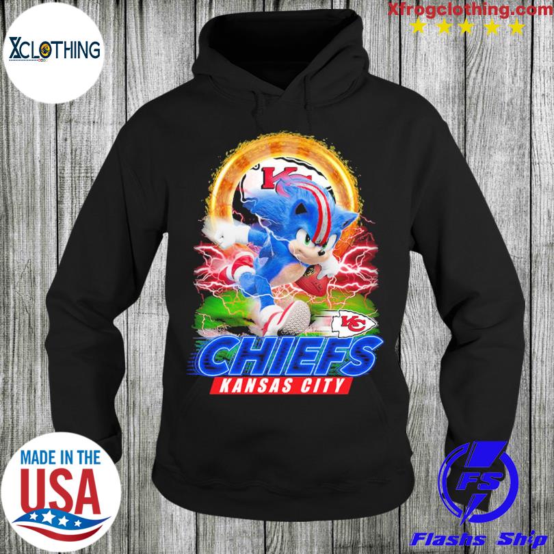 Sonic The Hedgehog Playing Rugby Football Kansas City Chief Shirt, hoodie,  sweater and long sleeve