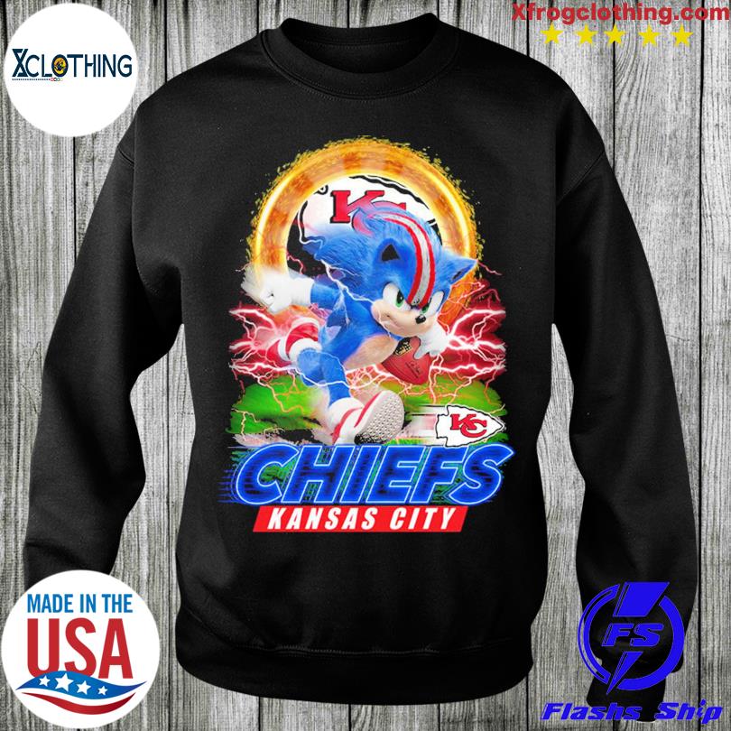 Sonic The Hedgehog Playing Rugby Football Kansas City Chief Shirt, hoodie,  sweater and long sleeve