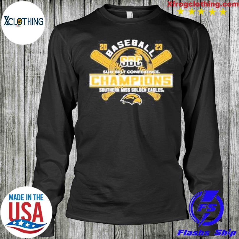 Southern Miss Golden Eagles 2023 Sun Belt Baseball Conference Champions  Shirt