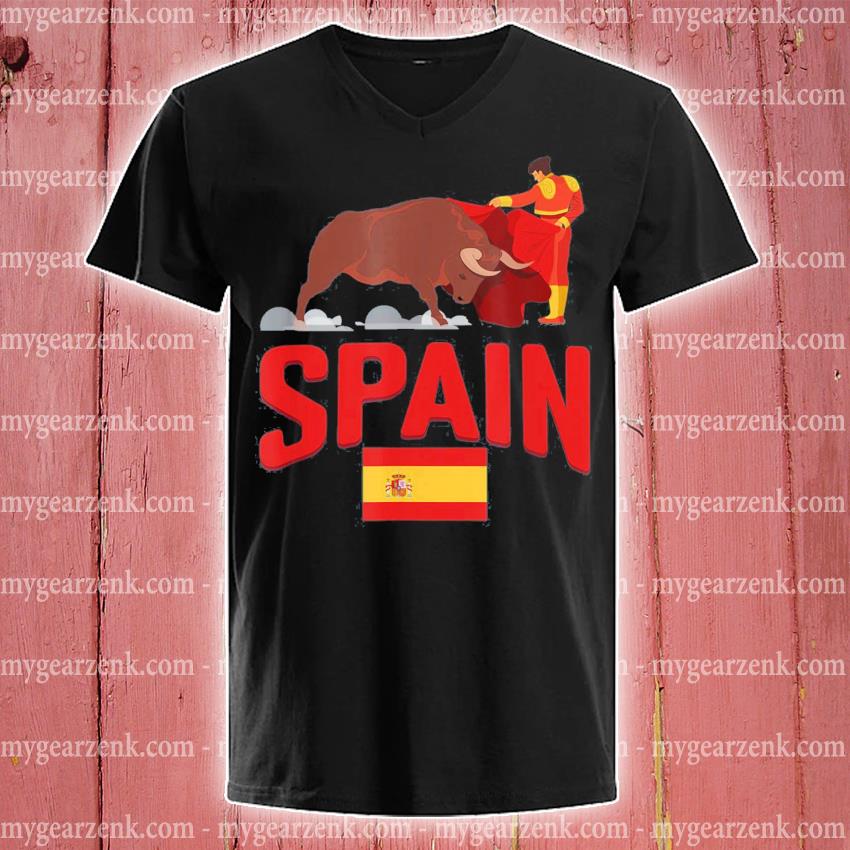 Spain flag bull fighting spanish shirt, hoodie, sweater and long sleeve
