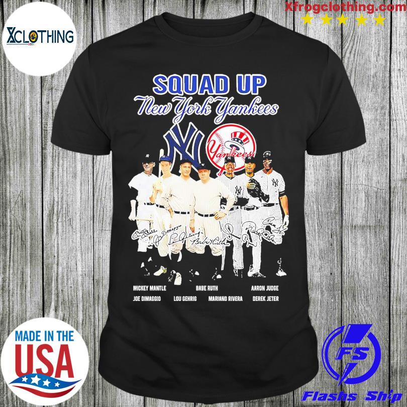 Squad Up Ny Yankees Baseball Team Signature Shirt - Shibtee Clothing