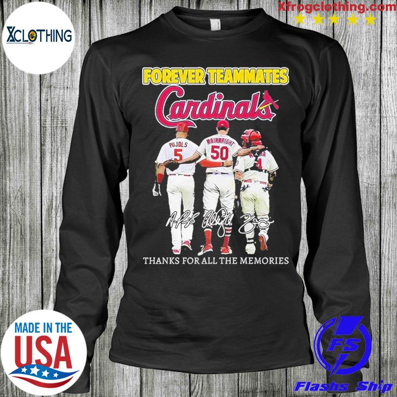 Official forever Teammates St Louis Cardinals Thanks For All The Memories  Unisex T-Shirt, hoodie, sweater, long sleeve and tank top