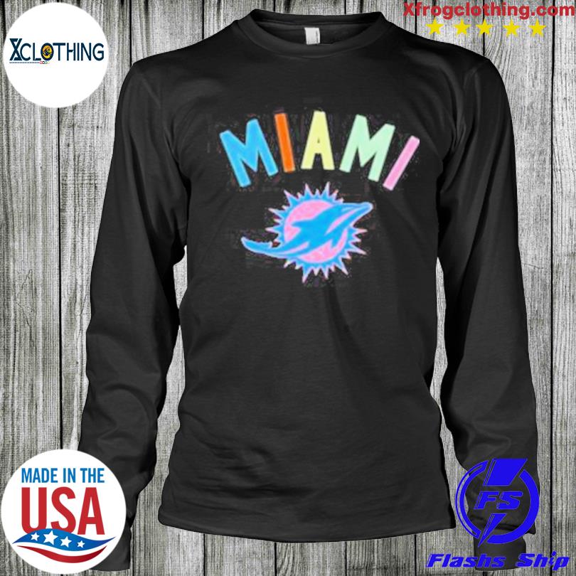 Standard black miami dolphins neon shirt, hoodie, sweater, long sleeve and  tank top