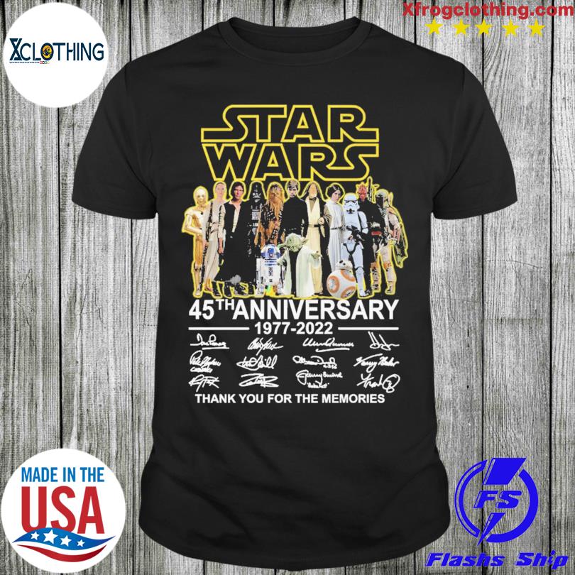 Star wars 45th anniversary 1977-2022 thank you for the memories
