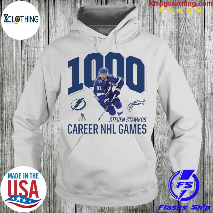 Steven Stamkos Tampa Bay Lightning Fanatics Branded 1000 Career Games T- Shirt, hoodie, sweater, long sleeve and tank top