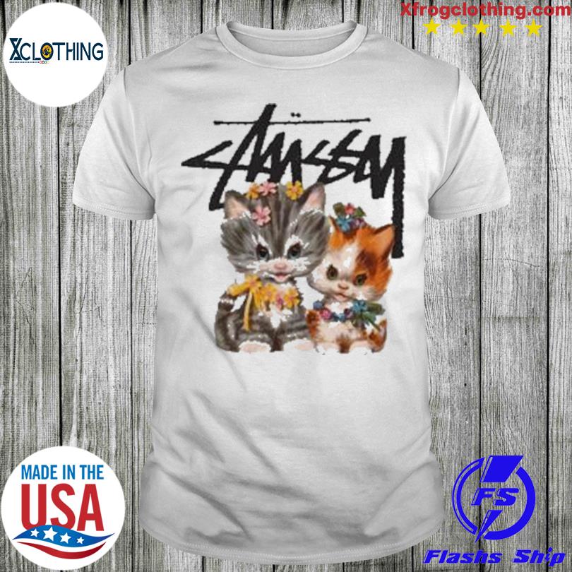 Stussy Merch Kittens White T Shirt, hoodie, sweater and long sleeve