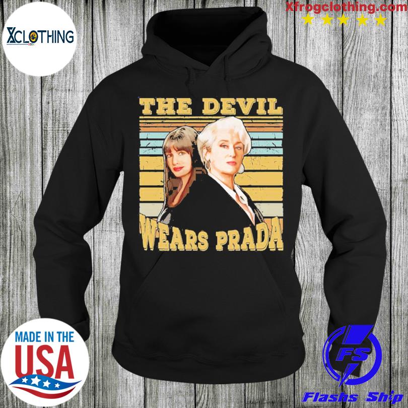 Sunset design the devil wears prada retro vintage shirt, hoodie, sweater  and long sleeve