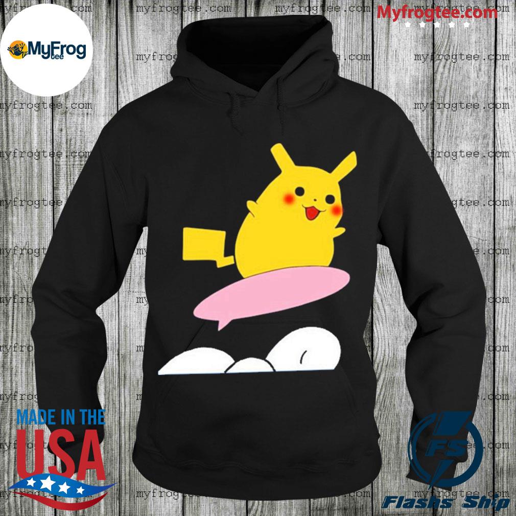 surfing pikachu hoodie