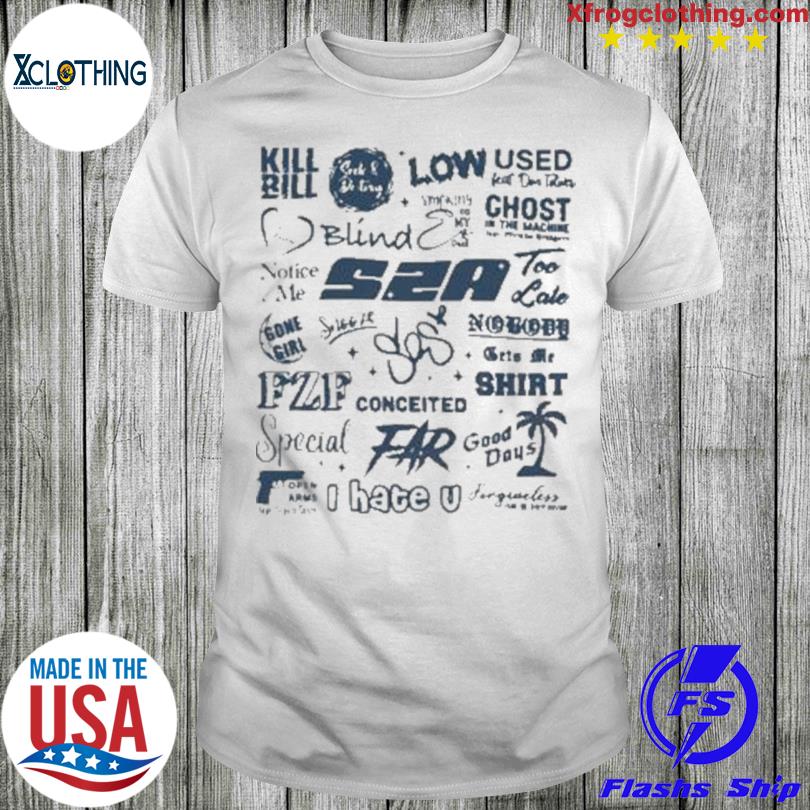 Sza Sos Tracklist 2023 Music Tour shirt