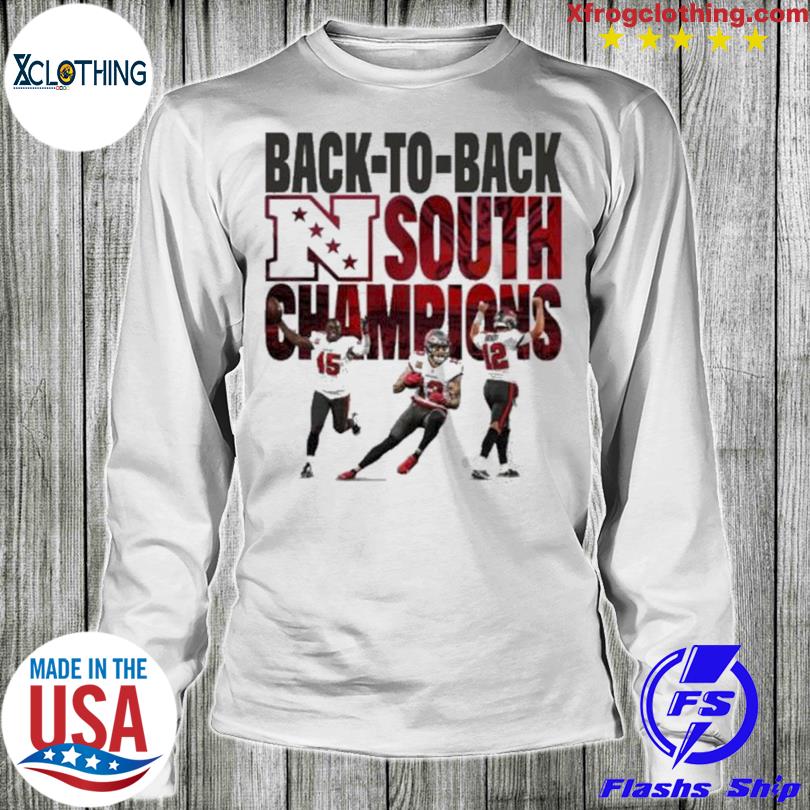 Official back To Back Tampa Bay 2022 NFC south division champions conquered south  shirt, hoodie, sweater, long sleeve and tank top