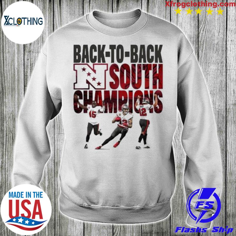 Tampa bay buccaneers back to back nfc south champs 2021 2022 shirt, hoodie,  sweater, long sleeve and tank top