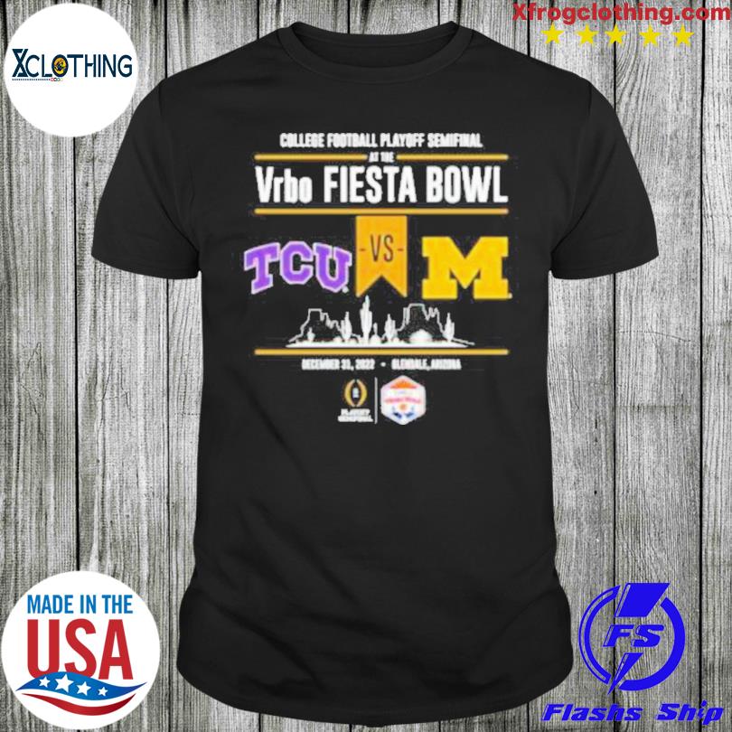 Tcu Vs Michigan 2022 College Football Playoff Fiesta Bowl Head To Head shirt