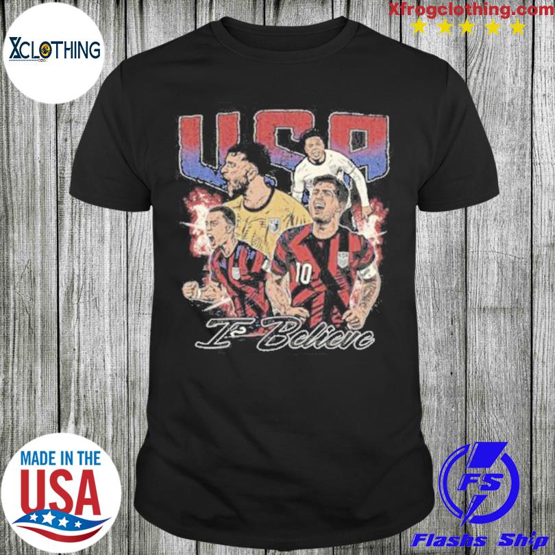 Team Usa Soccer Bootleg I Believe Vintage Shirt