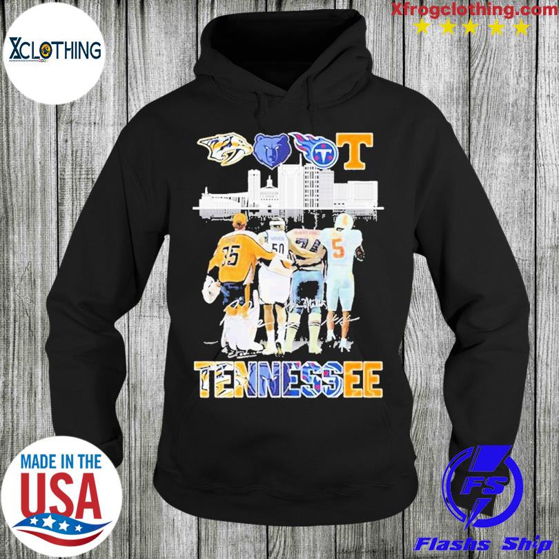 Tennessee Nashville Predators Memphis Grizzlies Tennessee Titans Tennessee  Volunteers Signature Shirt, hoodie, sweater and long sleeve