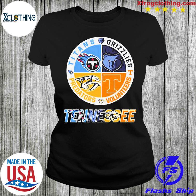 Tennessee Sports Teams Titans Grizzlies Volunteers And Predators T Shirt,  hoodie, sweater and long sleeve