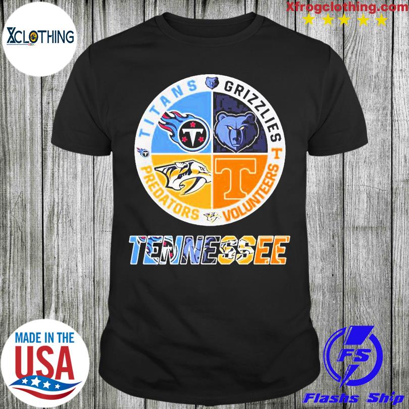 Tennessee Titans Grizzlies Volunteers And Predators Sports Teams T