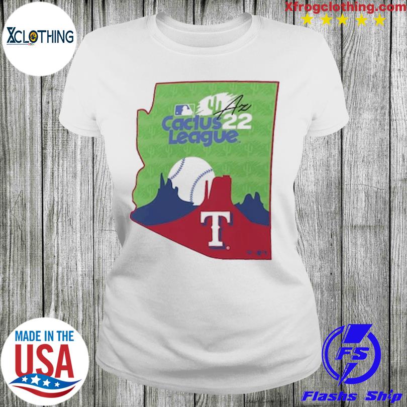 Texas Rangers Fanatics Branded 2022 Mlb Spring Training Cactus League State  T-shirt