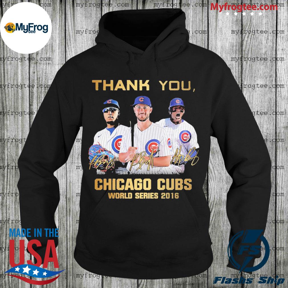 Thank You Chicago Cubs World Series 2016 Signatures Shirt, hoodie