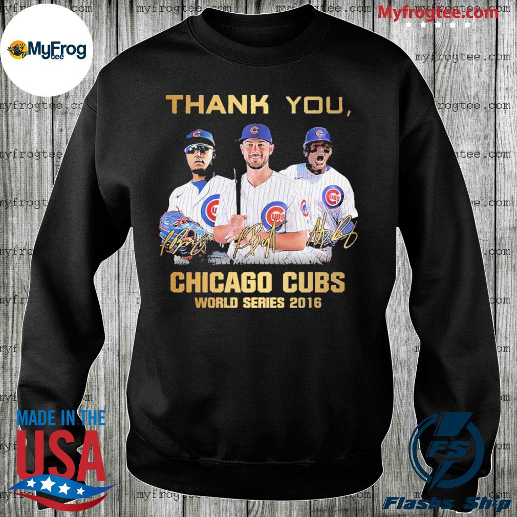 Thank You Chicago Cubs World Series 2016 Signatures Shirt, hoodie, sweater,  long sleeve and tank top